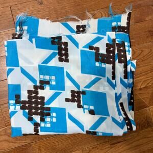 Vintage 1970s Lightweight Polyester Crepe Fabric 2 yards